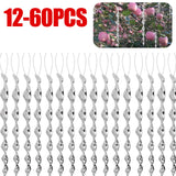 12-60pcs 30cm Scare Birds Repelling Wind Spiral Rotating Rod