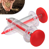 Mini Sowing Seed Dispenser Manual Sower Seed Spreader Handheld Seed Planter Tool 5 Different Settings Hand Seeder with 2 Transpl