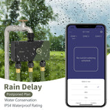 Diivoo WiFi Garden Watering Timers 1/2/3 Zone Drip Irrigation Indoor/Outdoor Programmable Controller Automatic Valve Alexa Voice