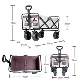 500lbs Heavy Duty Large Capacity folding Wagon