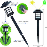 2/4/6/8/10/12Pcs Solar LED Pathway Lights Outdoor