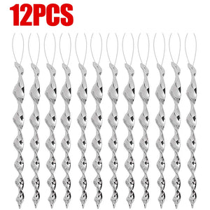 12-60pcs 30cm Scare Birds Repelling Wind Spiral Rotating Rod