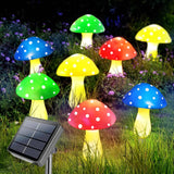 12pcs LED Solar Mushroom Light