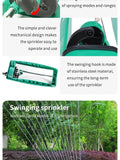 Automatic Watering System for Lawns and Agriculture - 15 Hole Swivel Nozzle Sprinkler with 120° Rotation for Maximum Coverage