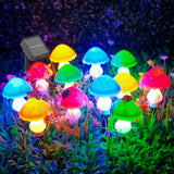 12pcs LED Solar Mushroom Light