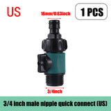 3/4" 16mm Standard Garden Hose Stop Valve Fitting