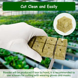 Stonewool Hydroponic Grow Media Cubes Plant Cube Soilless Substrate Seeded Planting Spong Plug Seedling Block Garden Tools