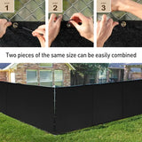 Black Privacy Screen Fence -Heavy Duty Fencing Mesh Shade Net Cover for Wall Garden Backyard Yard , Deck, Balcony