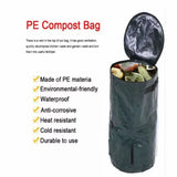 Organic Compost Bag Fruit Kitchen Waste Fermentation Waste Collector Storage Disposal Composting Machine Garden Trash Can