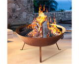 Fire Pit Cast Iron Rustic 70Cm