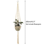 Vintage Macrame Hanging Baskets Cotton Handmade Flowerpot Net Plant Hanger Holder Hanging Flowerpot Basket Pots Holder