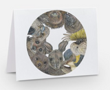 Circle Greeting Card by Samara Dixon