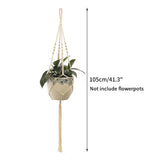 Vintage Macrame Hanging Baskets Cotton Handmade Flowerpot Net Plant Hanger Holder Hanging Flowerpot Basket Pots Holder