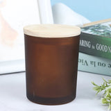 Candle Cup Environmentally Soybean Candle Glass Bottle with Wooden Lid Scented Candlesbirthday Candle Candle Jars Decoracion