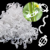 50-100Pcs Tomato Clips Plant Clips Vines Plastic Trellis Clips - Support Clips for Climbing Plants Cucumbers Peppers Vegetables