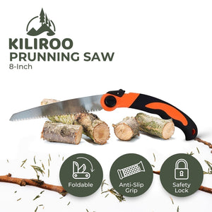 KILIROO Tree Trimming Foldable Pruning Hand Saw