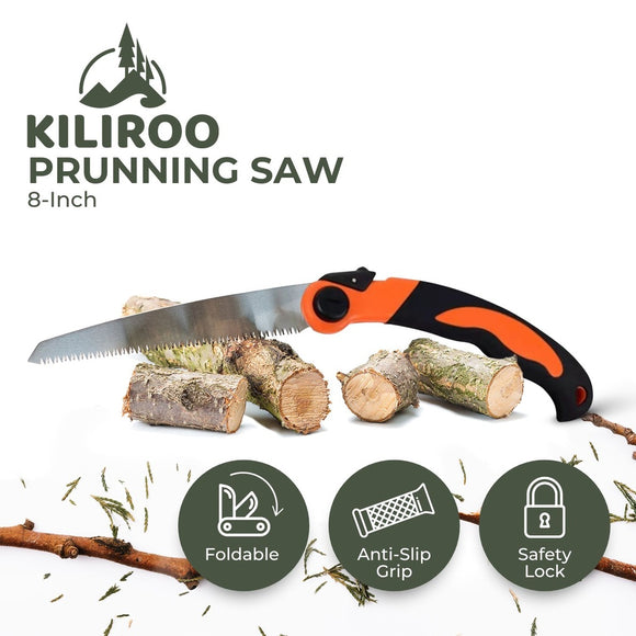 KILIROO Tree Trimming Foldable Pruning Hand Saw